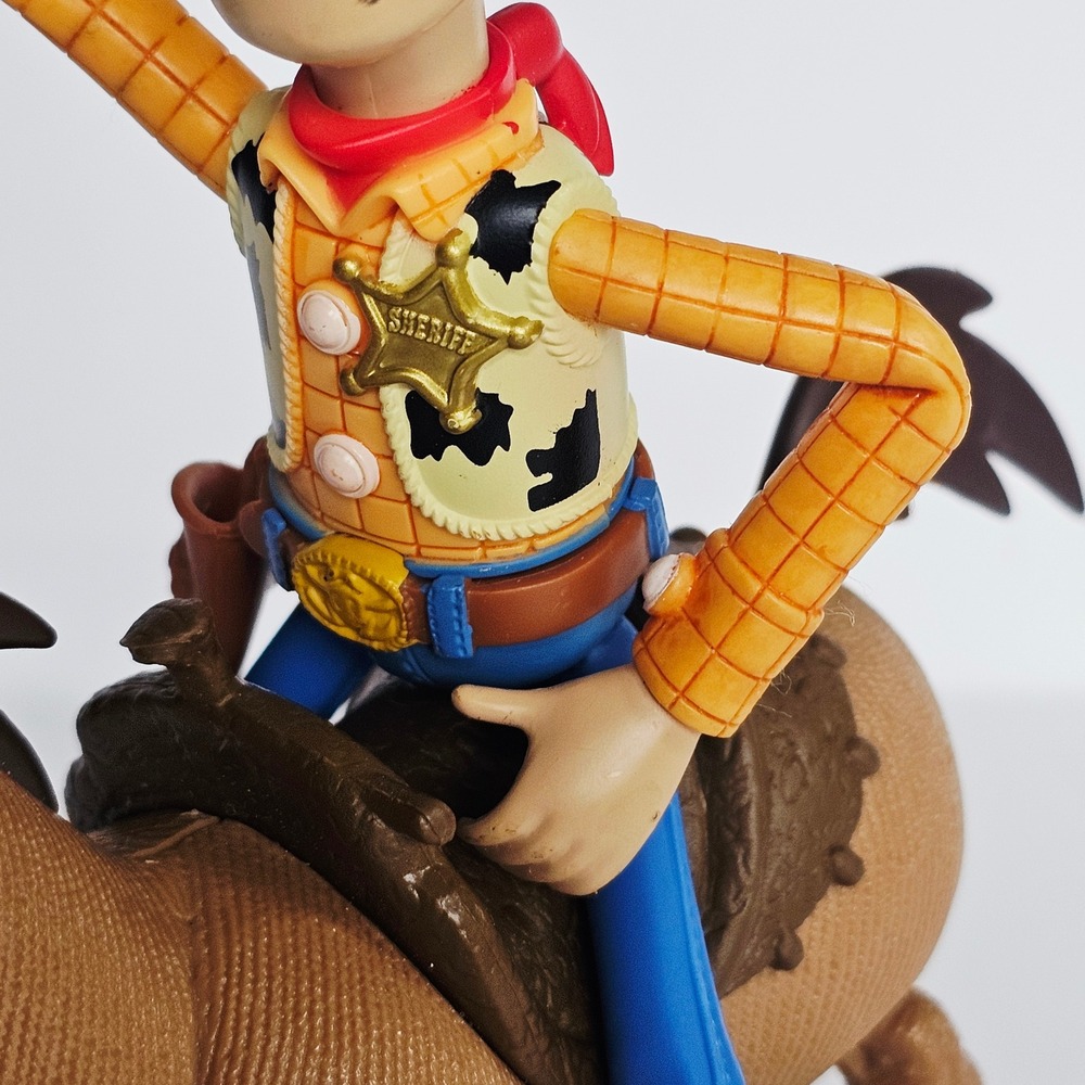 Vintage Toy‎ Story 7" Galloping Bullseye and Woody 1996 Disney Pixar Mattel 1258 - Picture 3 of 16